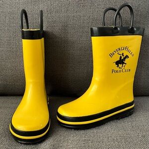 Beverly Hills Polo Club Yellow and Black Kids' Boots